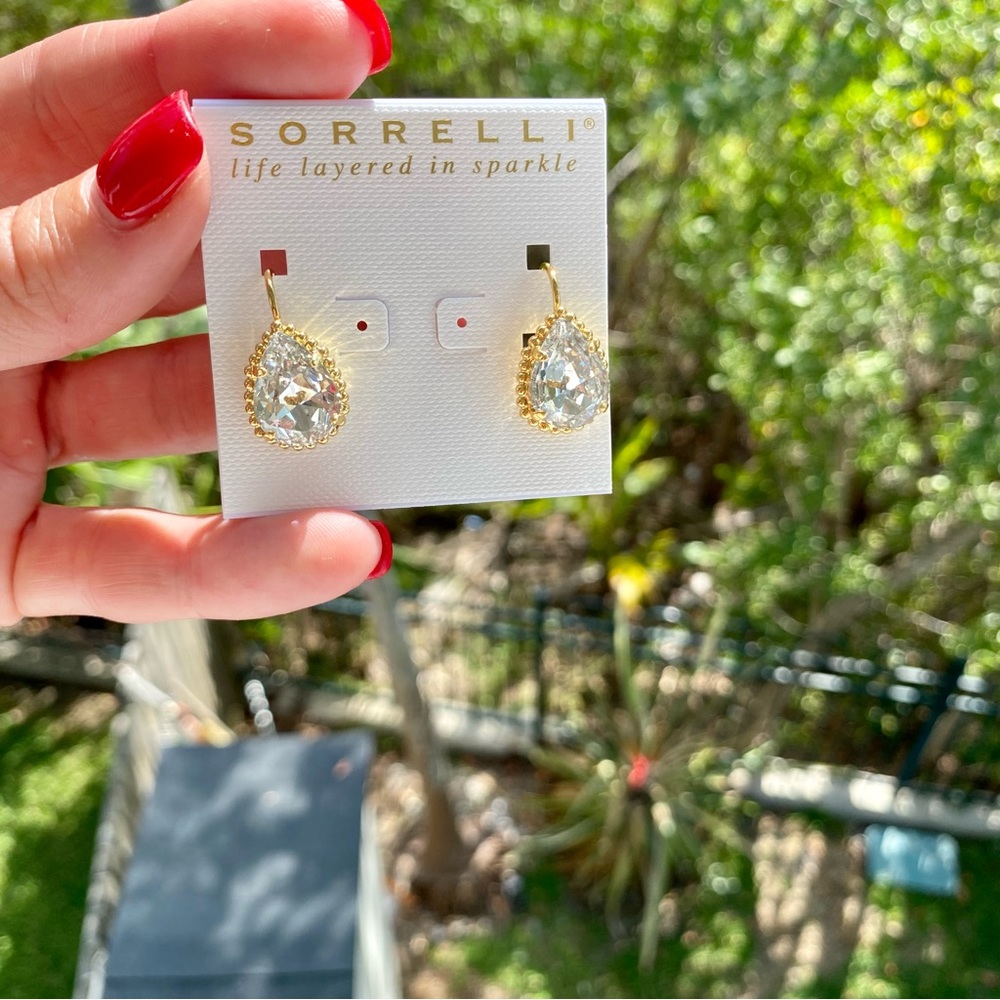 Sorrelli Pear Cut Dangle Earrings NWT - Picture 8 of 16